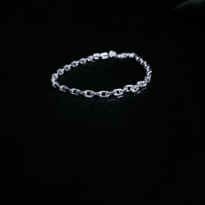 Complete Silver Wristwear with Rhodium-Plated Accent | 925 Sterling Silver | Men's Bracelet - Indique