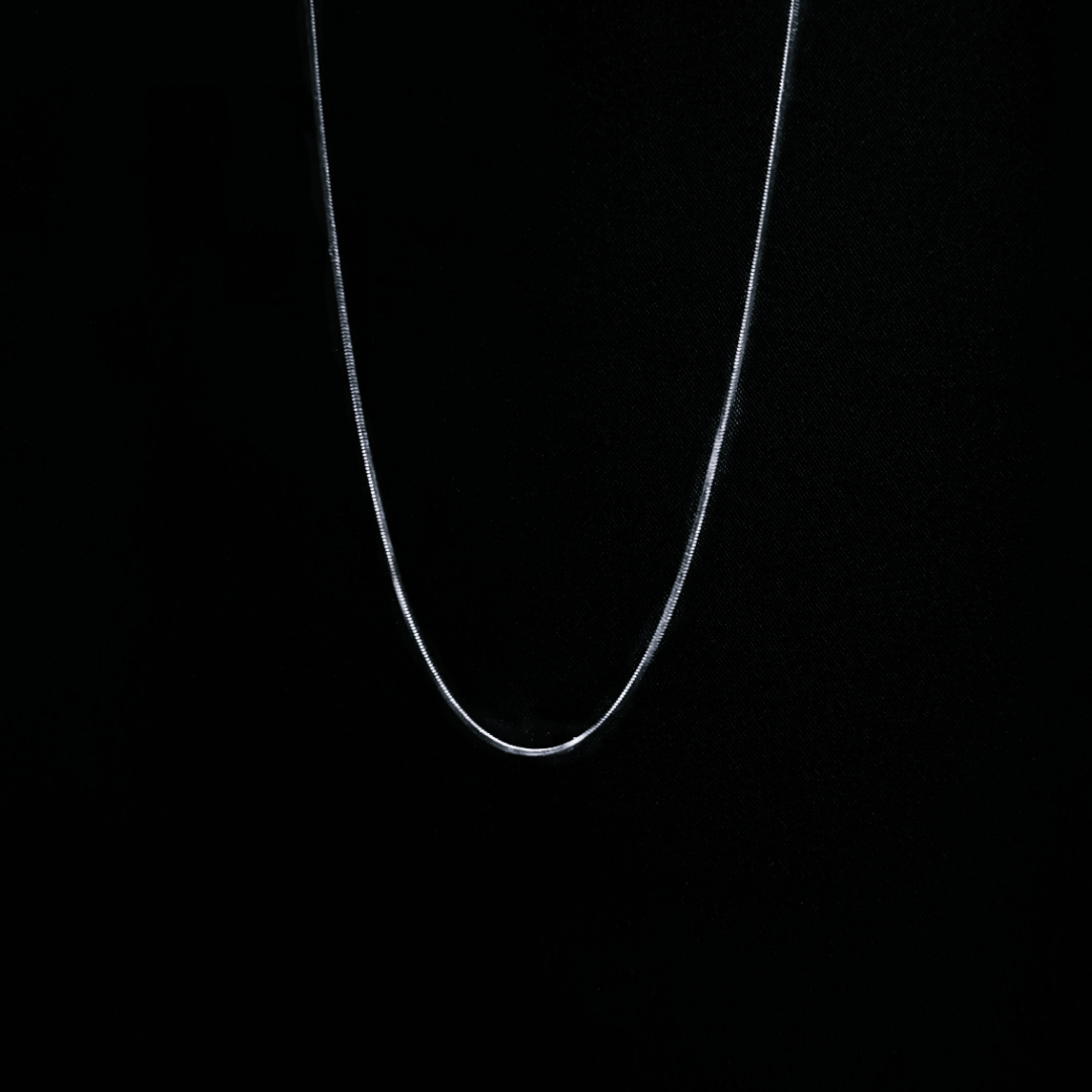 Exclusive Full Silver Contemporary Design | High Purity 925 Silver | Versatile Unisex Chain - Indique