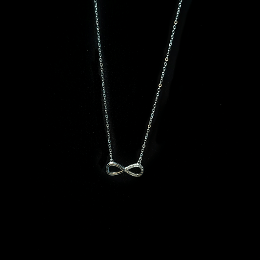 Silver Chain | Infinite Love Pendant | 925 Rhodium Silver | Women's Chain - Indique