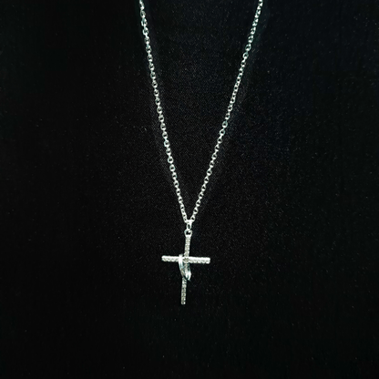 Cross Pendant Silver Chain | 925 Silver | Women's Chain - Indique