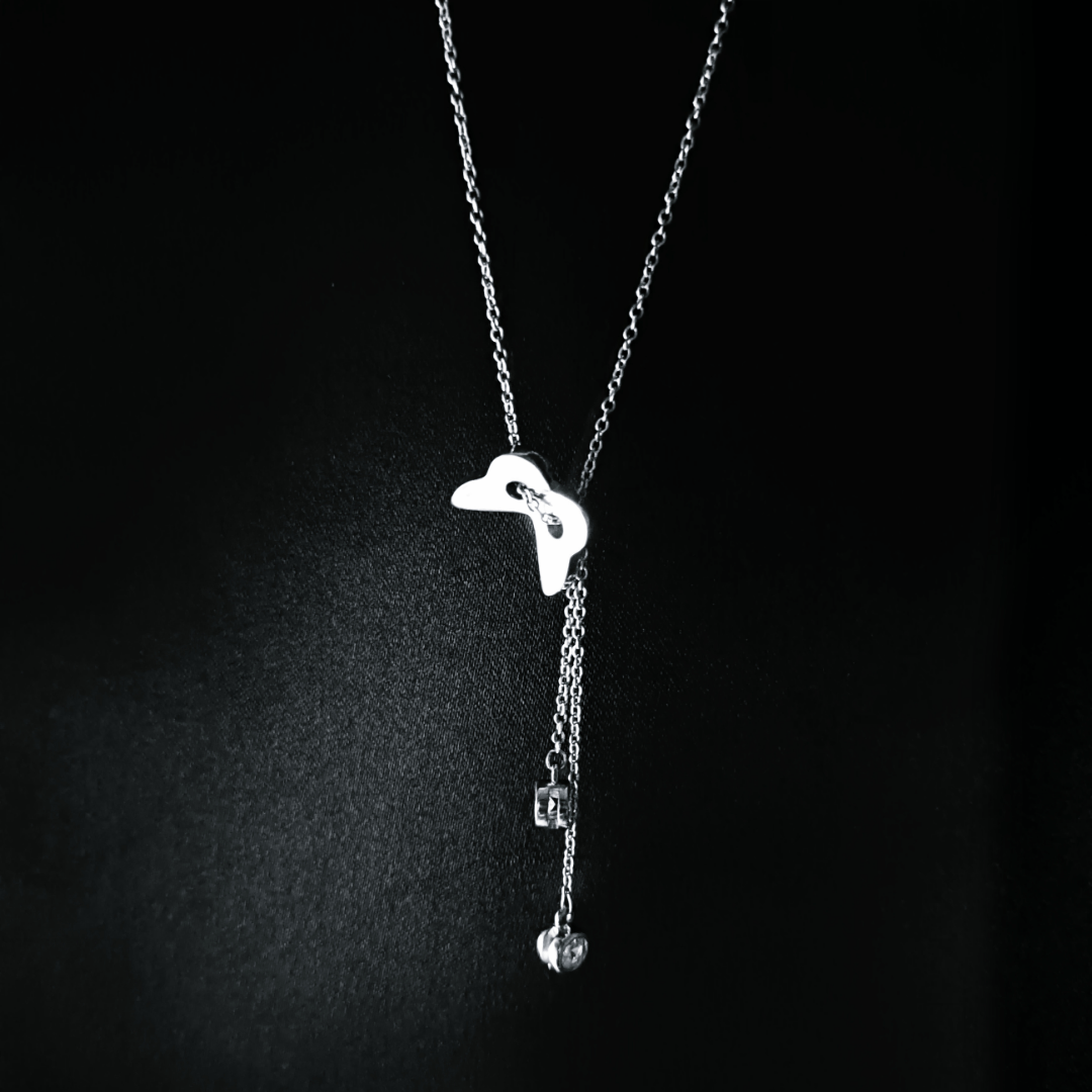 Silver Chain with Hanging Butterfly Pendant | 925 Sterling Silver | Women's Chain - Indique