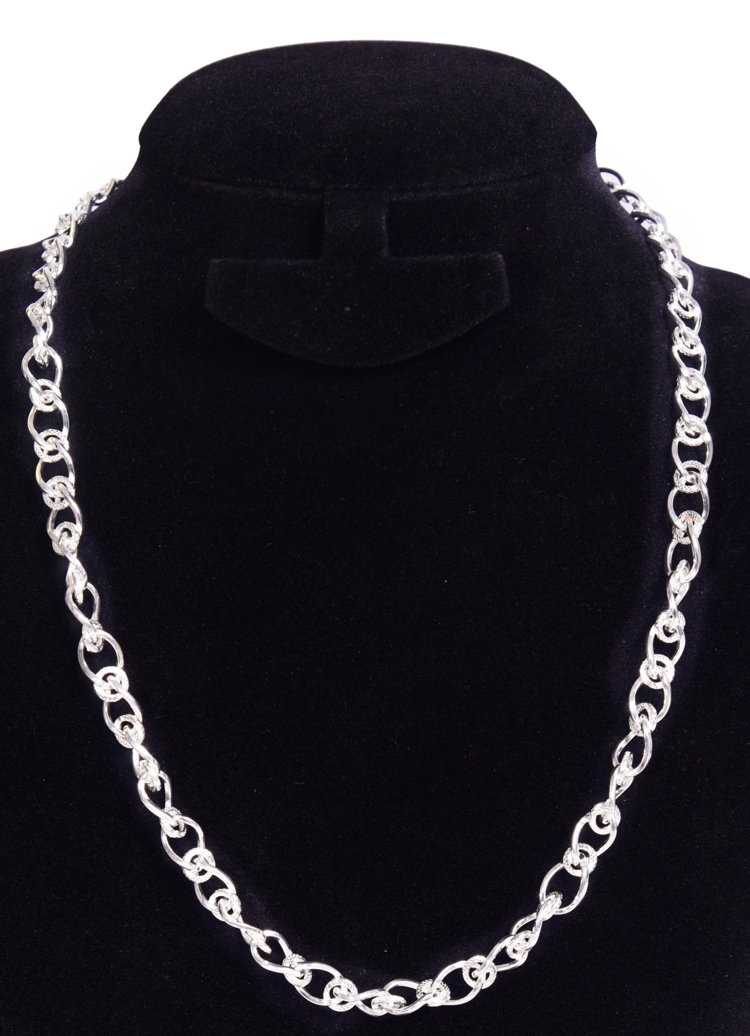 Elevated Aesthetic Silver Link Chain | 925 Silver with Rhodium Plating | Men's Chain - Indique