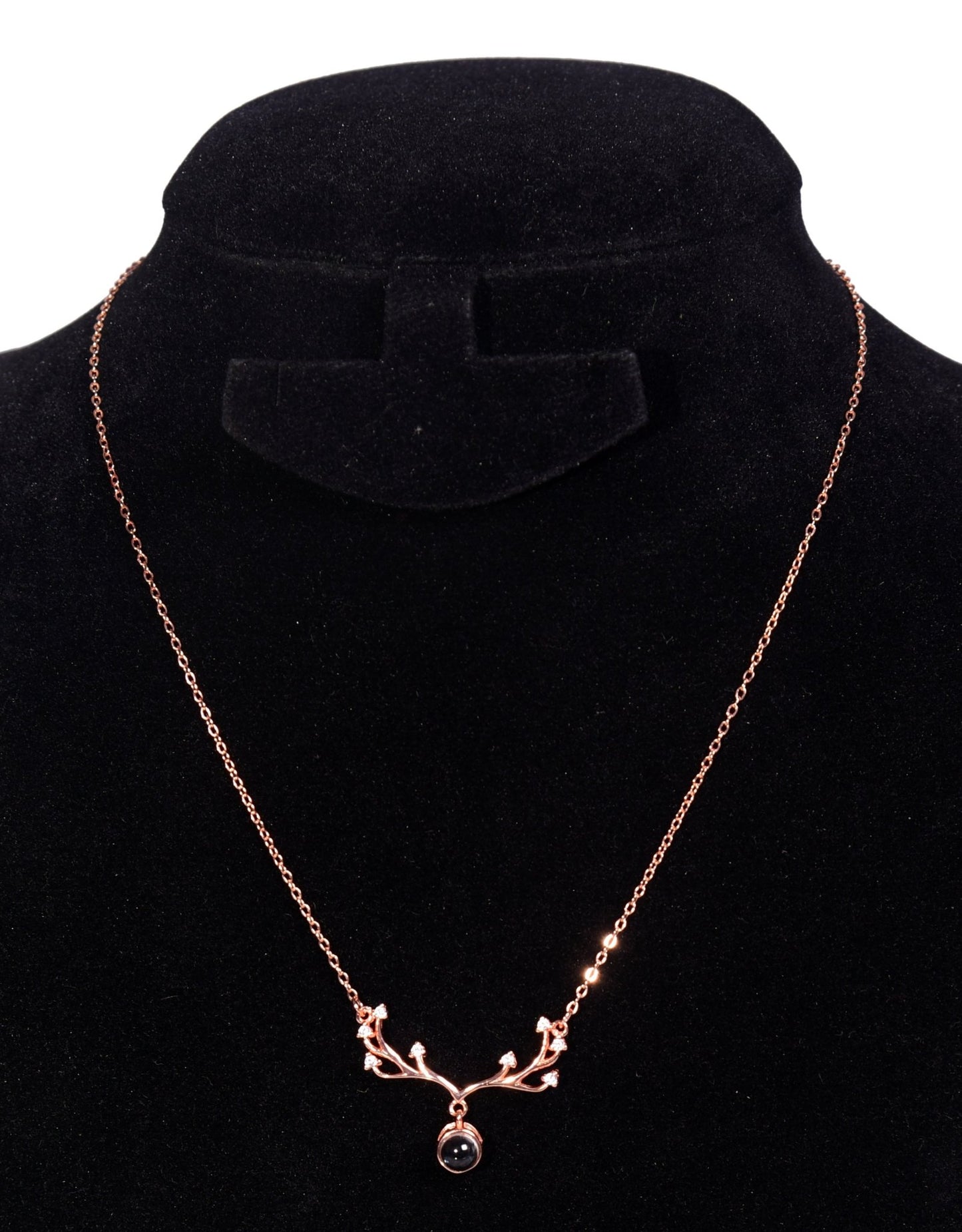 Silver Chain | Deer Eye Pendant | 925 Premium Silver | Women's Chain - Indique